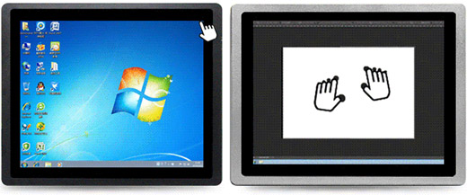 全封閉式PLC電阻屏工業(yè)觸控一體機(jī)圖3
