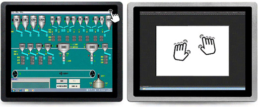 全封閉式PLC電阻屏工業(yè)觸控一體機(jī)圖4